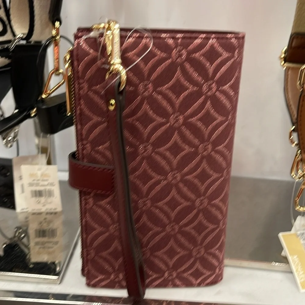 Michael Kors Jet Set Travel Large Double-Zip Wristlet-Wallet-PhoneHolder NWT